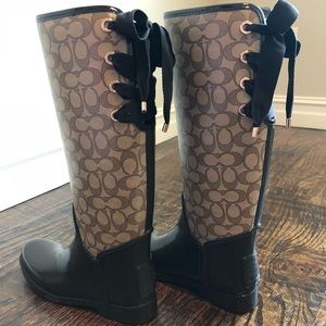 Coach rain boots